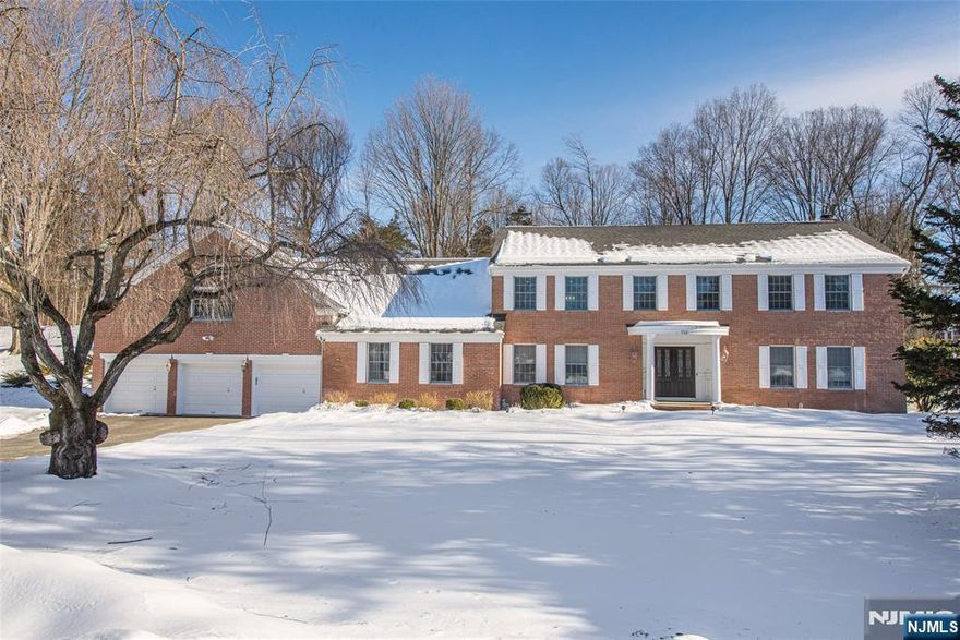 Nestled on a quiet cul-de-sac and set on 1.3 private acres in the sought after Urban Farms section of Franklin Lakes, this expansive 5,264 square foot center hall colonial offers the perfect blend of luxury, comfort, and functionality. Designed for both everyday living and grand entertaining, the four bedroom home features multiple gathering spaces, a beautifully renovated kitchen, beautifully designed architectural moldings and archways plus a finished basement ideal for recreation or relaxation. The oversized primary suite is a true retreat, boasting a sitting area, walk-in closets, private gym space, and a newly renovated spa-like bath. Additional highlights include a dedicated first floor home office, hardwood floors, three car garage, alarm system, whole house generator and tons of storage. Outside, enjoy a serene backyard oasis with a paver patio perfect for hosting or unwinding in total privacy. A rare opportunity to own a move-in-ready home with space, upgrades, and an exceptional setting.