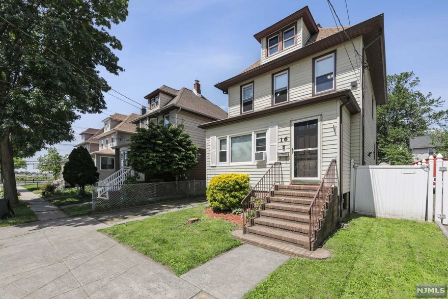 Welcome to this lovely well-kept 3 bedroom, 1.5 bath colonial in Ridgefield Park. Located on a quiet residential street, close to schools and transportation to the city this home is ready to welcome their new owners. This home features a walk-up attic and basement for ample storage. You will find this home to have plenty of space for comfortable living and entertaining. The back yard is fully fenced with a patio, 2 car detached garage, driveway and yard. You will not want to miss out on this one, it will not last long.