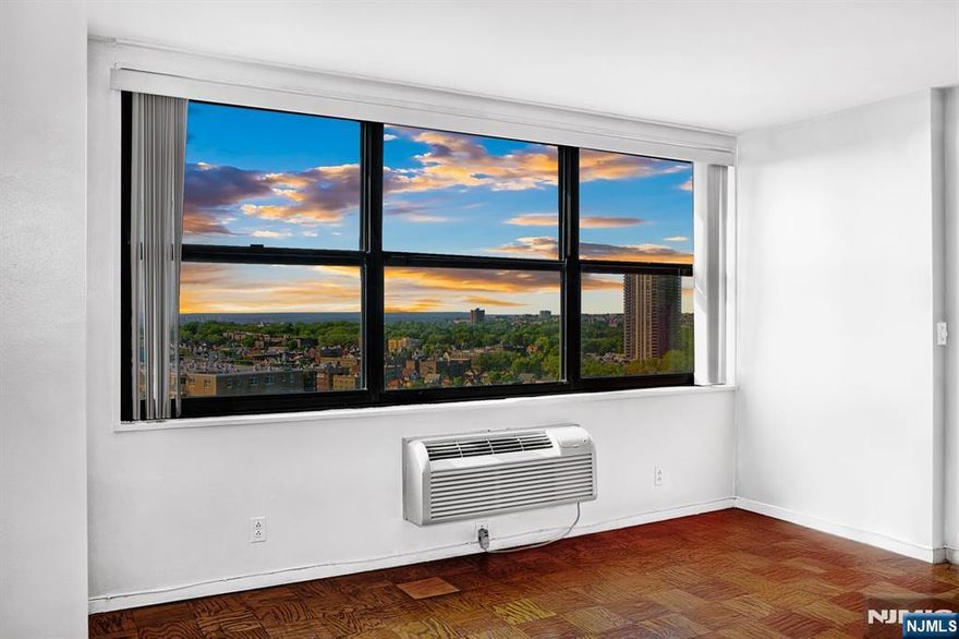 Elevated Urban Luxury awaits perched on the 38th floor, showcasing Top of the Tower captivating views. Step into Modern style in this super spacious 2 Bedroom 2.5 Bath Condo. Discover the expansive 1550+- sq. ft. open concept floor-plan that embraces the way we like to live now, surrounded by urban convenience. Emerging from a remarkable luxury renovation-where everything has been done for you. Boasting a designer Chef's Kitchen that will inspire you to dine-in, cook-in and entertain. Featuring abundant soft close cabinetry; storage space, newer SS appliances, Quartz counters & Dining peninsula. Nearby 2.5 modern sleek spa inspired tiled baths feature custom tiled walls, floors & barn style shower doors. 2 Generous size Bedrooms showcase eye pleasing splendid Sunset and GW Bridge Views from 2 exposures. The Primary Bedroom suite features walls of closets, ensuite full bath. Enjoy the Beauty of a Move in Ready Condo! HOA includes: ALL UTILITIES; Heat; Electric; A/C; Water; Gas+Amenities Galore: 24hr Concierge; New Indoor Pool, Outdoor Pool; Fitness Center; NEW Lighted Tennis & Pickle Ball Courts; Lounge; Playroom; Sauna; Gardened Roof top; Terrific Shops on site; F/T Maintenance. Pet's welcome; Discover the Galaxy Towers Luxury Condo, located on Desirable BLVD East, a 5-mile Dream commute to NYC is steps away! Surrounded by shopping, Dining, Eateries, Waterfront entertainment. Contact Angela Cuciniello Listing Agent 201.657-6084 Direct for Details. Don't Miss Out!