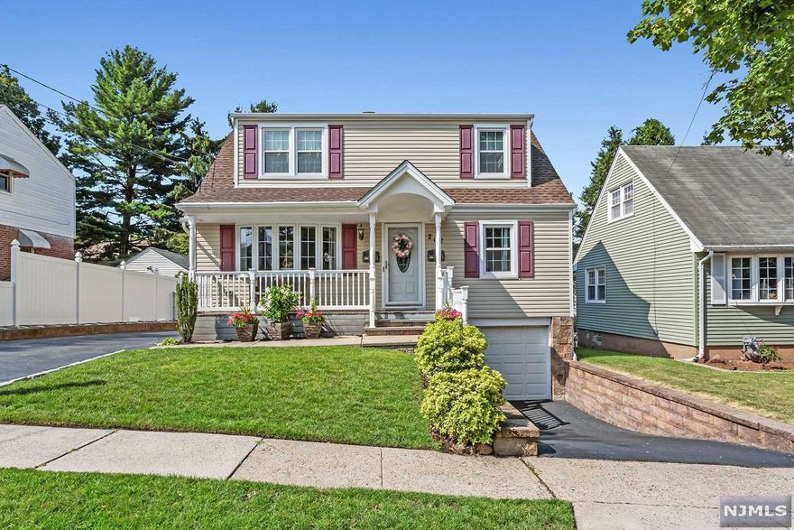 Immaculate, deceptively large, modern, renovated 2 family home in prime neighborhood of desirable Maywood NJ! Rare 2 fam w/2 driveways & 3 garages!! 1st flr unit feels more like a single family home ! Open flow from dining rm to kitchen to the family rm w/vaulted ceiling & skylight! 3 BRs including master BR w/master bthrm & walk in closet! Even has a finished basement! Great choice to live in this unit & rent the other for income! 2nd flr unit has updated eat in large kitchen & updated bathrm, 2 BRs & living rm. Plus both units have their own driveways & garages! Separate laundry hook ups for both units! Additional features include New Central AC, Trex Deck, private backyard, & beautiful curb appeal w/front porch! Walk just a few blocks to Maywood's famous downtown (Pleasant Avenue) w/Maywood Market, Seafood Gourmet, Pancake House & more. 2 Blocks to NYC bus, & close to schools, parks, major Malls & highways! Dont miss this rare opportunity for a 2 family in desirable Maywood !!!