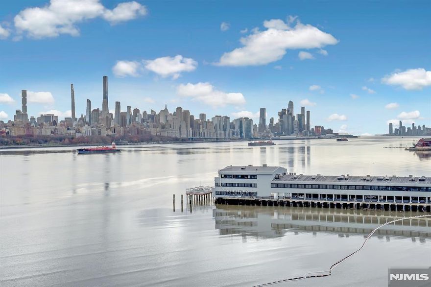 BEAUTIFUL 2 BEDROOM, 2 BATHROOM CONDO ON THE HUDSON WITH DIRECT MANHATTAN VIEWS! HOME HAS HARDWOOD FLOORS THROUGHOUT, GRANITE TOPS, STAINLESS APPLIANCES, SPACIOUS MASTER WITH WALK-IN CLOSET, AND LARGE LIVING ROOM. BALCONY OFF MASTER AND OVERSIZED SCENIC BAY WINDOW IN LIVING ROOM BOTH OVERLOOKING MANHATTAN. BATHROOM OFFERS TUB AND MARBLE FLOOR. CITY PLACE IS LOCATED IDEALLY WALKING DISTANCE TO PUBLIC TRANSPORTATION, FINE DINING, RETAIL STORES, HUDSON WALK-WAY AND MUCH MORE. THIS HOME OFFERS IT ALL, NYC VIEWS, SPACE, PARKING AND LOCATION!