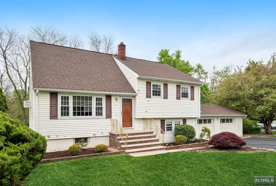 You do not want to miss this meticulously maintained and updated 3-bed 1.5-bath, split level that has it all including updated Eat-in-Kitchen w/SS appliances, granite counters, breakfast bar; newer baths; big 2-car garage. Hardwood floors throughout (some are being protected by wall-to-wall carpets). Home features a whole house exhaust fan and lots of great storage in the walk-up attic. Other updates include water heater in 2014, roof in 2008, shed in 2019, 200-amp electric in 2017. Home backs up to Riverside Park Greenway and features a beautiful, over-sized, fenced-in yard w/ dog run or garden. The ground-floor family room features sliders to a large, covered patio and gorgeous landscaping that makes this home perfect for indoor/outdoor entertaining or just relaxing. Fire up the natural-gas BBQ and freestanding fire pit for lots of fun times to be had. Move right in. Easy access to Rt 23, I-287, restaurants, retail and transportation to NYC.