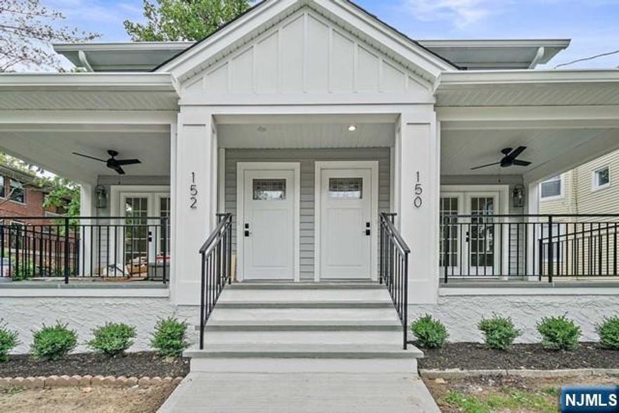 Fully renovated duplex townhome with four stories of finished space. Walking distance to Ridgewood downtown with shops, cafes and restaurants. Bluestone porch with ceiling fan, perfect for the summer time. Upon entering the house, custom mud bench leads to living room, brand new kitchen with quartz countertop and stainless appliances, incl. large fridge and beverage center. Kitchen also features large farm sink and additional bar sink. Dining room on the back overlooking the yard. 1st floor also has powder room. 2nd floor features master bedroom with walk-in closet and master bathroom. Two additional bedrooms sharing hallway full bathroom. Fully finished attic great for storage. Fully finished basement has laundry area and tons of storage. Central heating and air conditioning. Private driveway, shared yard use. BONUS exclusive use of huge storage room at the back of the house. Credit check required. Tenant responsible for first $100 of each repair after 30 days. Owner has NJ real estate license.