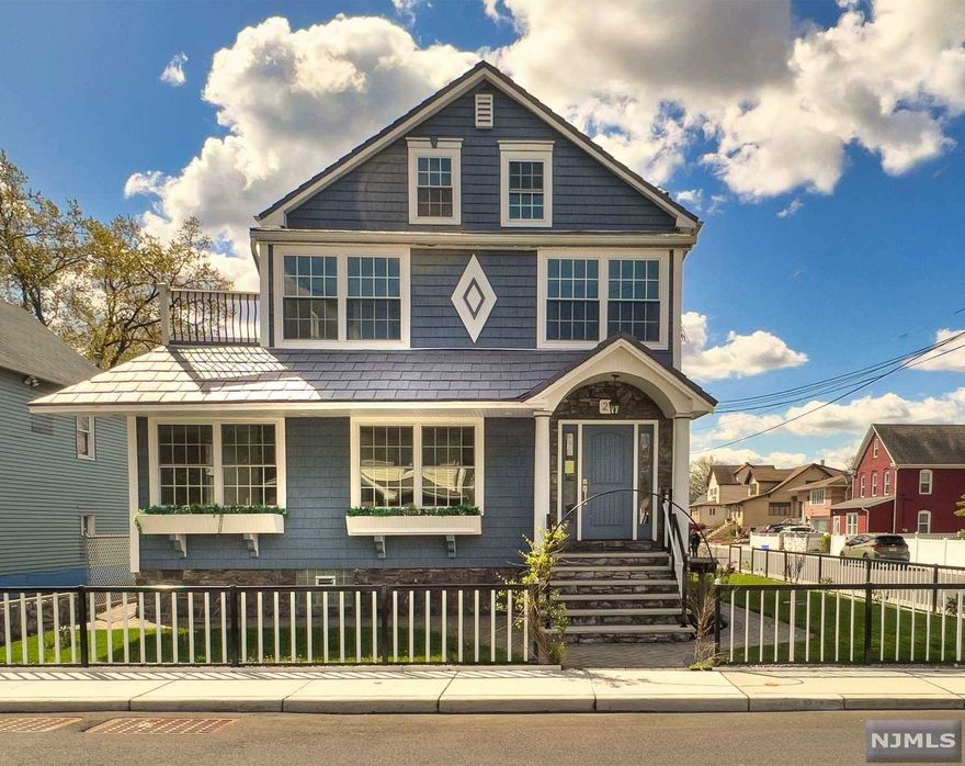 LEGAL 3 fam-home, with 2,400 sq. ft. detached garage warehouse! This property is a great investment opportunity! State of NJ DCA approvals 'green card'. Home was newly renovated with certificates of occupancy, (ready to rent!) Home was renovated to be maintenance free! Home has a professionally engineered domestic fire suppression sprinkler system. Split systems (heating and cooling) in each separate unit and bedrooms to allow for tenants controlled comfort. 4 separate electric meters. 3 for each tenant, and one landlord meter. New " select flooring in apartments 1 and 2 and original flooring in 3rd rear apartment. All hardwood flooring is sealed with 'gym coating' for scratch prevention. Maintenance free for tenants and ready for wear and tear. Completely newly renovated 2,400 sq. ft. detached warehouse sold with this property. -This HUGE extra space has paddle fans, LED lighting with new roof, siding, electric, gutters and leaders, etc.