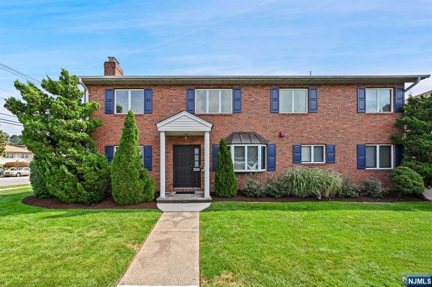 Introducing a well-built, all-brick Colonial-style two-family home, constructed in 1992. The previous owner, who was also the builder, made thoughtful design changes, creating a prime residence in one of the best locations in Palisades Park. The first-floor unit, with private access from Glen Avenue, features hardwood floors, a spacious living room with a fireplace, an updated kitchen, a formal dining room, two bedrooms,laundry, a full bath, and a master suite with an en-suite bath. The kitchen leads to a two-car garage via a side door. The second-floor unit, accessed from Brinkerhoff Avenue, offers a high-ceiling living room with a fireplace, a skylit kitchen, two bedrooms,laundry, a full bath, and a master suite with an en-suite bath. Parking is available in its own driveway. There is no basement, but the home includes ample storage space and a utility room. Don't miss this incredible opportunity!