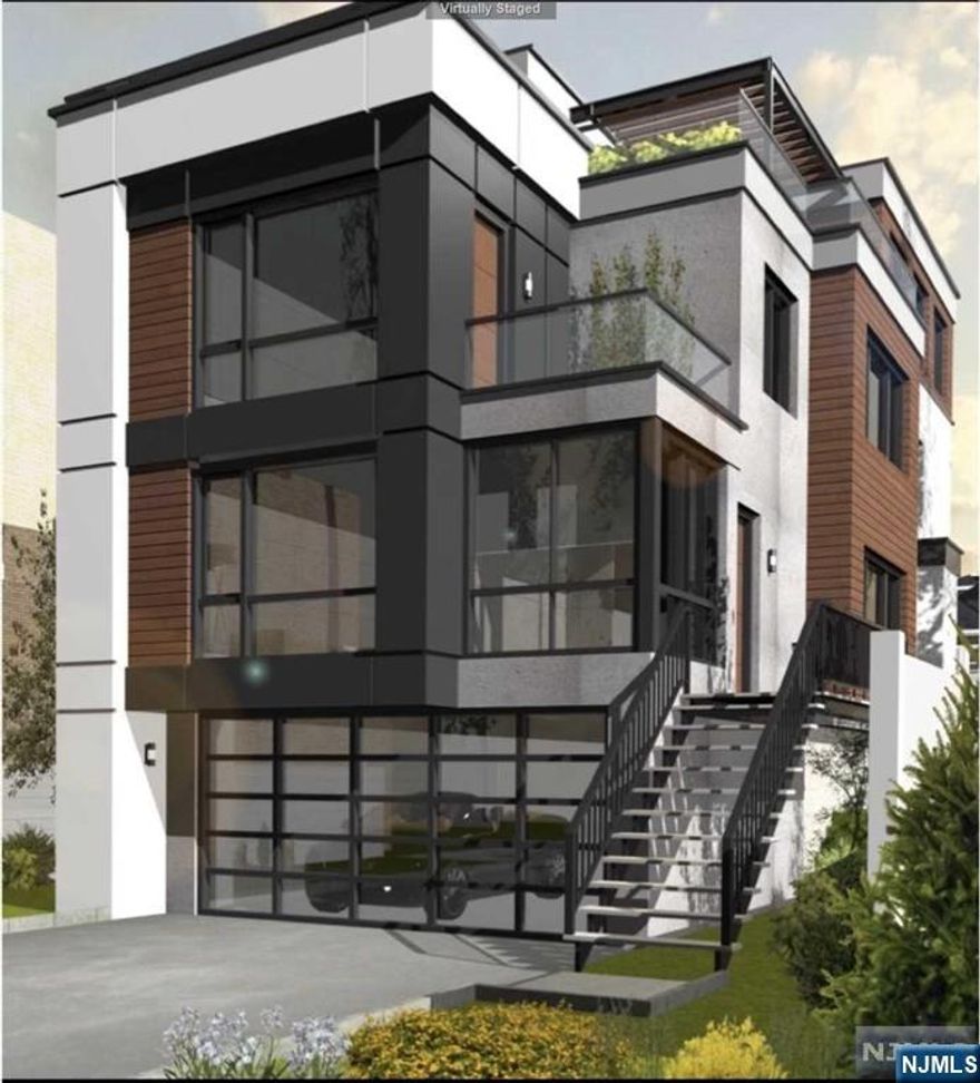 Rare opportunity to own this single-family home on an over-sized lot situated on a quiet cul-de-sac. Three floors of living space plus rooftop with scenic views of NYC. Elevator to all floors. Please contact listing agent for architectural plans, kitchen renderings, and interior renderings. Estimated completion for October 2024. Please see Matterport in virtual tour.