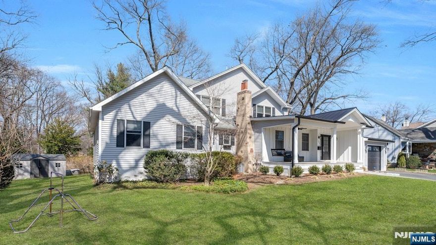 Custom Colonial home in Bergen County, Midland Park, spanning over 2,700 sq. ft., this meticulously maintained 4-bedroom, 3-bath home has been extensively updated in the last four years, offering modern upgrades and timeless charm. The primary suite features a walk-in closet and a renovated en-suite bath, while the first floor showcases gleaming hardwood floors, custom built-ins, and a cozy fireplace. Recent updates include a full-house generator, 200-amp electric panel, whole-house water filtration and softener system, new furnace, and water heater. Exterior enhancements such as a new porch with a stylish metal roof, redone driveway and sidewalk, plus a new paver walkway and patio add to its appeal. Private backyard, top-rated schools, beautiful parks, and an easy NYC commute, this home is turn-key, move-in-ready!