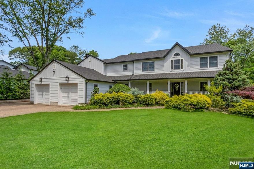 This beautiful turn-key 6 bedroom home is located in the desirable town of Norwood. Situated on a sprawling 1.2 acre lot, this home is picturesque in every way. The private backyard is complete with lush greenery, free-form swimming pool and a covered patio space for al fresco dining and entertaining! Move-in ready with numerous upgrades, the charming lemonade porch leads to a bright 2-story entry foyer. Perfect for both entertaining and family living, the first level is complete with a banquet size dining room, spacious family room with fireplace, living room and a perfect work from home space or guest bedroom. The kitchen steps down to a sun-filled breakfast room that overlooks the yard and has access to the back patio. Upstairs, the primary suite is complete with a huge wardrobe room and new updated bathroom. There are 4 additional spacious bedrooms and an additional new full bath on this level. The newly renovated walk out lower level is the perfect recreational area complete with a full bath. Minutes to all amenities including both the k-8 elementary school and the top-rated NVOT high school (Niche 2025 ranked the Northern Valley Regional High School District #1 Best School district in NJ). Extensive list of home improvements including a new roof and new hardie plank siding!