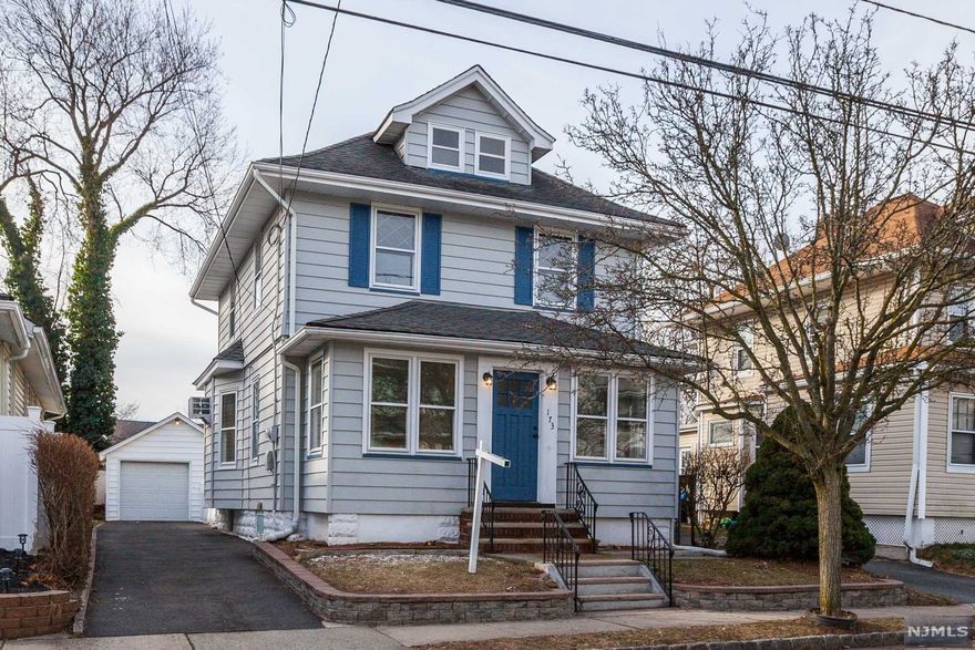 Don't let this pass you by - this freshly painted shiny penny won't last. This single-family home offers three bedrooms, updated bath, and redone hardwood floors. The first floor offers a formal dining room, kitchen, and a very spacious living room. Second floor offers 3 bedrooms and 1 bath. Unfinished attic - potential extra room. Laundry hookup in the unfinished basement. Oversize garage with a long driveway can accommodate 4 cars. Bring your measuring tape and imagination and make this your home.