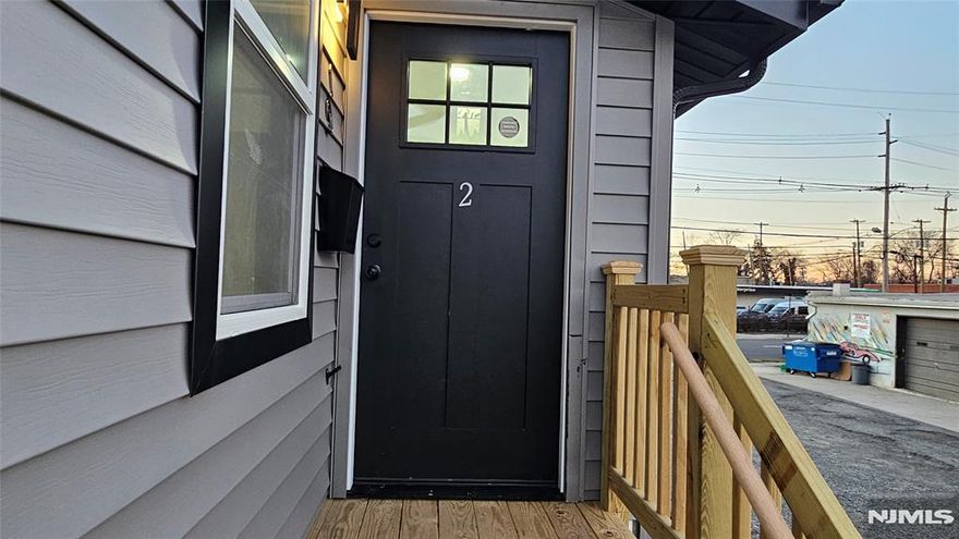 Brand new renovated hardwood as in the house. New floor, kitchen and bath room. 2Bed, Living room/Dining, Bath and Kitchen on the 2nd fl. Very convenient location. Walking distance to shopping and cross the street public transportation to NYC. Note: W/D will be installed in the ground floor