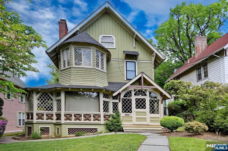 HERE FOR YOUR CONSIDERATION IS A TRUE JEWEL. HERE IS A 100+ YEAR OLD COLONIAL VICTORIAN THAT HAS BEEN RENOVATED FOR THE 21ST CENTURY. ON ENTERING THE HOUSE, ONE WILL FIND AN ENCLOSED FRONT PORCH FLOWING INTO THE LIVING ROOM CONTAINING A FIREPLACE, A DINING ROOM WITH ANOTHER FIREPLACE AND A STUDY COMPLETE WITH FRENCH DOORS AND ANOTHER FIREPLACE. THE KITCHEN IS A CHEF'S DELIGHT WITH STAINLESS STEEL APPLIANCES, TWO SINKS, A CENTER ISLAND, DISHWASHERS, GRANITE COUNTERTOPS AND CHERRYWOOD CABINETS. THE SECOND FLOOR IS COMPOSED OF THE PRIMARY SUITE WITH A SITTING AREA AND THE PRIMARY BATH. THERE ARE ALSO MARBLE FLOORS, AN ALL TILE SHOWER AND JACUZZI IN THE SEPARATE TUB. THERE IS ALSO HAS A SECOND BEDROOM WITH AN ENCLOSED PORCH LOOKING OUT ON THE REAR YARD PLUS A THIRD BEDROOM. ON THE THIRD FLOOR ARE TWO MORE BEDROOMS WITH HARDWOOD FLOORS PLUS AN A/C UNIT. THE BASEMENT IS FULL AND UNFINISHED. THERE IS SO MUCH MORE THAT CAN BE WRITTEN ABOUT THIS HOME. COME AND SEE IT INSTEAD!