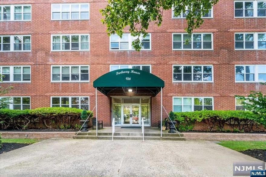 Renovated 1 bed, 1 bath co-op overlooking the gardens at the Parkway House in Glen Ridge. Light filled unit features open floor plan w/spacious living & dining room. Oversized galley kitchen allowing for plenty of room to cook. Large bedroom w/large closet, updated bathroom. Parquet floors throughout. Storage galore in unit. Parkway House is a full-service mid-rise building w/doorman, elevator, live-in super. Lovely garden in back w/grilling station large shareholder's room for residents to enjoy. Laundry & trash room on each floor. Commuter's dream, Midtown Direct train & NYC bus close by. Walking distance to Montclair's best restaurants & highly rated Glen Ridge schools. Monthly maint. includes RE Taxes, Heat, Central Air, Gas, Electric, Water, Trash, Snow Removal, Landscaping, CA Maintenance, Doorman. Deck Parking $30/month. Garage Parking $50/month. Storage in basement. 25% down & Board Approval required. Transfer Fee ($20/share) paid by buyer. No Pets. Owner Occupied Only