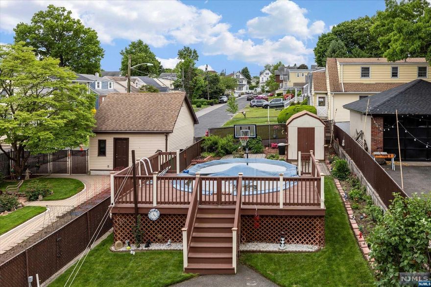 Welcome to your new home in a highly sought after section of Lyndhurst. Close to town amenities like shopping, places of worship, major highways, schools etc... This home offers a first floor consisting of a living room, formal dining room, kitchen - featuring granite counter tops plus mobile island, - and a half bath. There is a bonus family room/den on the back of the house, with egress to a patio and above ground pool and pool deck. Perfect for entertaining during summer nights. Upstairs features 3 nice sized bedrooms and a full bath. Also there is attic storage space, and an unfinished basement with washer and dryer hookups. Almost all of the windows were replaced not long ago and comes with a transferable lifetime guarantee. Buyer is responsible CO, all inspections are for informational purposes only, property is being sold AS IS.