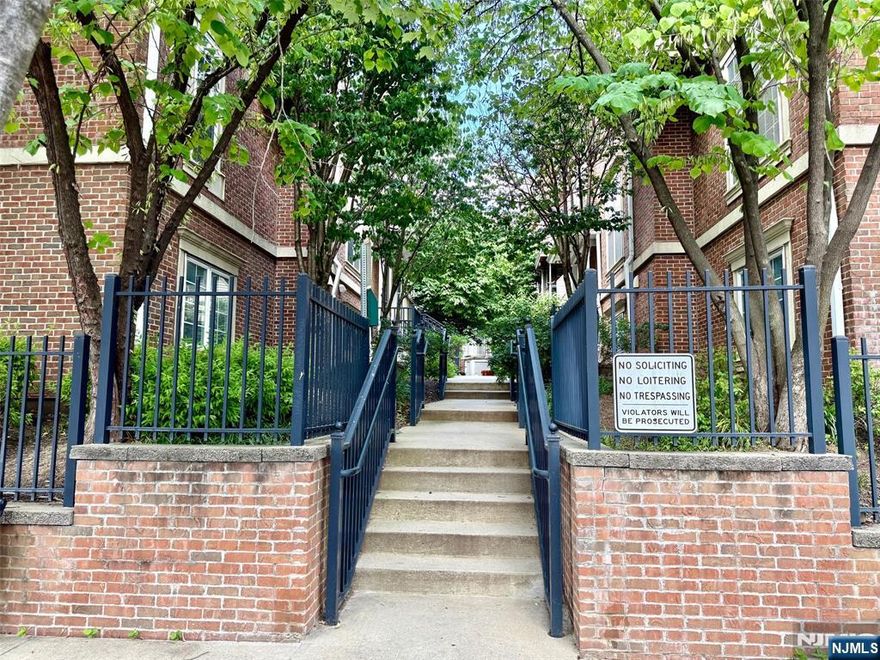 Young condo 1225 SF on 2nd & 3rd floors in mint condition. Engineered floors throughout entire unit. Gettysburg model. Dishwasher, Washer, Dryer, Microwave & new SS refrigerator included. Water heater a few months old. Marble countertops & oak cabinets in kitchen. Both baths have ceramic-tiled walls, ceilings, floors and Corian vanity tops. LR: 15'x14, DR: 10'x12', Kit: 10'x10'8, BRS: 14'10X12' & 15'8X14'6. 9' ceiling on 1st level. Ceiling fans in living room & 1st-level bedroom. 1 garage plus 1 Covered parking space outside the Garage. Within 10-12 minute walk to Harrison Path Station. Near Rt. 280, Rt. 21, Turnpike, Parkway, NJPAC, Prudential Center, Red Bull Stadium, NJIT, Rutgers, etc. Convenient to shopping, dining, parks and schools. Flood insurance covered by condo HOA fees. Buyer to pay $250 move-in fee & $200 moving deposit required by condo association. Balconies in entire community cannot be opened or used until fixed. Access to gym/clubhouse/pool included through 11/20/2026. Buyer can renew the recreation membership afterwards. Monthly HOA fee: $433.25 includes Flood Insurance. Special assessment averages $108.67 a month to cover insurance premium increase for 2026. One domestic pet under 40 pounds is allowed. Offers need to be preapproved by a portfolio lender if financing is required.
