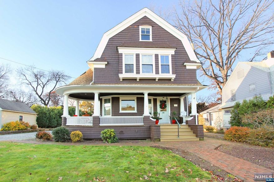 Step Into A Love Affair With This Enchanting 1900s Victorian From The Moment You Open The Front Door! With Its Irresistible Charm, This "LAMBERT" Home Boasts A Sweet Wrap-Around Porch With A Distinctive "Witches Hat Roofline. Updated Features Include Newer Roof, Newer Furnace, Updated Eat-In Kitchen & Bathroom, Updated Electrical, Updated Windows, Freshly Painted Exterior & Interior, Top Condition Pine Floors, And The Added Comfort of 2-Zone Central Air Conditioning!! The Living Room & Dining Room Showcase Amazing Woodworking With Beamed Ceilings, Chestnut Trimmed Fireplace, Original Solid Wood Doors Adding To The Home's Character. Well-Sized Bedrooms. The Primary Boasts Sitting Area & Two Large Closets. The Clean Basement & Attic Areas Hold Wonderful Finishing Possibilities. LOCATION...Situated in the COVETED SPRING GARDEN SCHOOL DISTRICT, This Lambert House Is Convenient to NYC Transportation As Well As Retail & Restaurants.