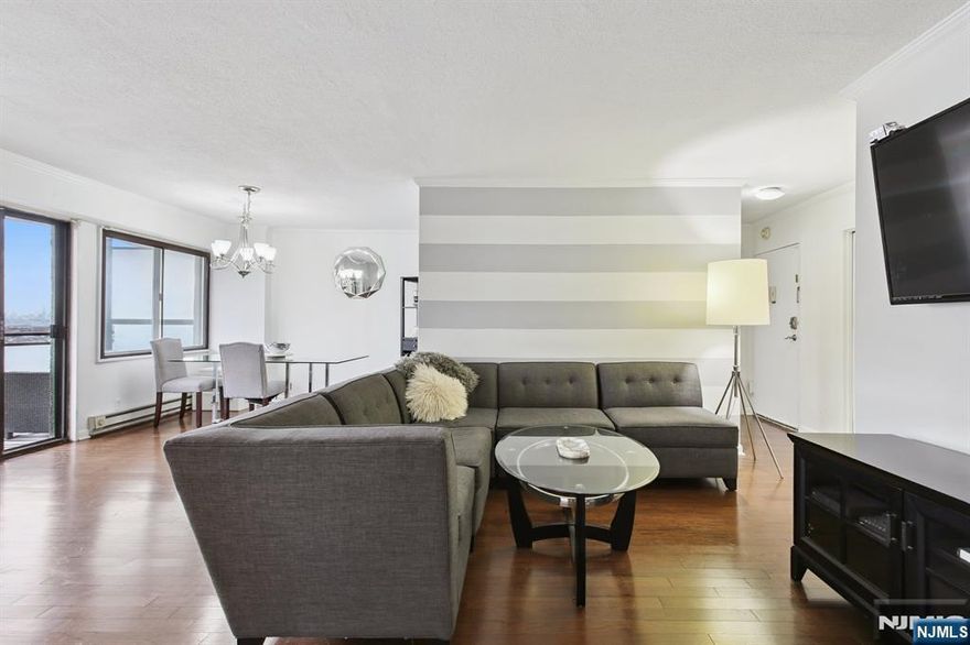 Welcome to this Newly updated east-facing 1-bedroom co-op situated on a high floor in one of Hackensackâ€™s most desirable buildings. Enjoy breathtaking sunrise views and abundant natural light that fills the home through large picture windows. This spacious unit offers a comfortable, open layout with a generous living and dining area â€” perfect for both relaxing and entertaining. The updated kitchen features ample cabinetry and counter space, while the bedroom easily accommodates a king-sized bed and offers excellent closet storage. The bathroom has been tastefully updated with modern finishes. Conveniently located just minutes from downtown Hackensack, NJ Transit buses and trains to NYC, major highways, shopping, dining, and Hackensack University Medical Center, this home provides the perfect blend of comfort and accessibility. Donâ€™t miss this casa Bella! It's your chance to own a bright and inviting 1-bedroom co-op in the heart of Hackensack, a perfect place to call home!