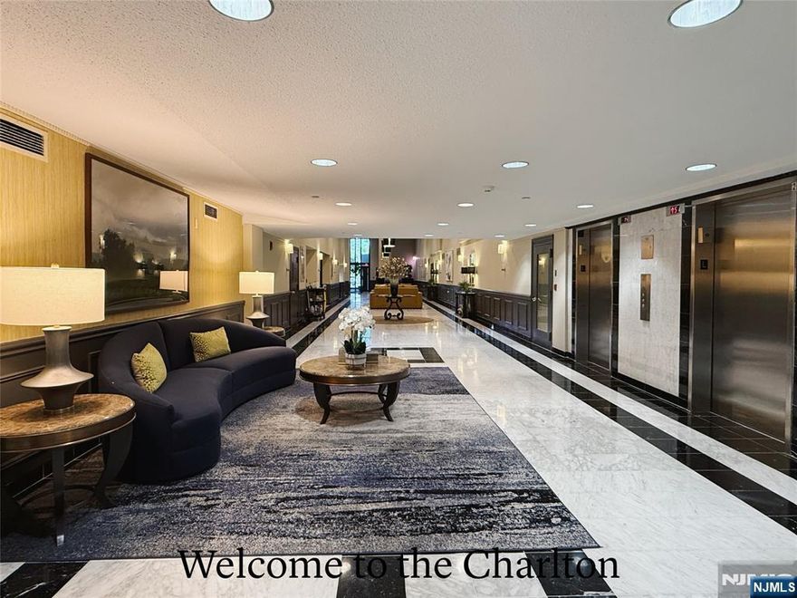 Welcome to The Charlton at Fort Lee, where luxury meets convenience in this expansive 1,715 sq.ft. corner unit with beautiful poolside views. This bright and open layout offers a spacious feel. The unit has been updated with a newer washer and dryer, refrigerator, providing modern comfort and functionality. Residents enjoy full access to the buildingâ€™s exceptional amenities, including a 24-hour doorman, on-site superintendent, swimming pool, fitness center, community room, and tennis court. One reserved parking space is included, with an option to rent a second space for $100 per month. Ideally located just minutes from shopping, dining, and the Fort Lee Community Center, this home is also within walking distance to School #4 and convenient NYC transportation options. This is a great opportunity to live in a well-managed, amenity-rich high-rise in the heart of Fort Lee. The whole unit will be freshly painted.