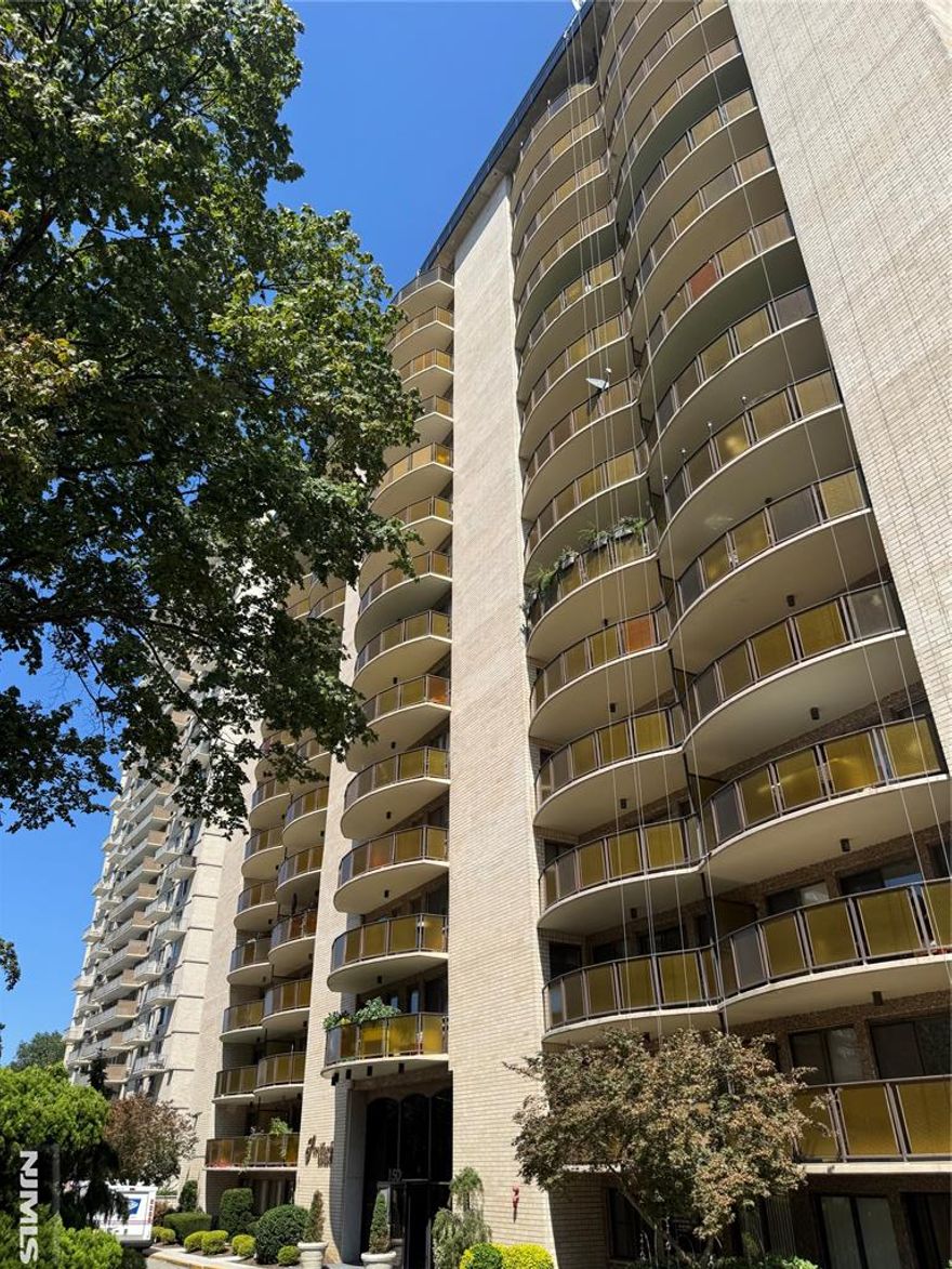 Rare opportunity to own a corner 2BR condo in the heart of Hackensack! Step right in to this bright and sun-filled unit with big windows and new flooring throughout. The open-concept living room flows nicely to the kitchen, dining area, and a private balcony. The spacious bedrooms boast multiple closets each including an en-suite half bath in the primary. Enjoy great amenities including a 24-hour doorman, on-site superintendent, on-site fitness center, and same-floor laundry. HOA includes all utilities! Indoor garage parking $75/mo. Conveniently located near highways, NYC express buses, restaurants, and malls. If you've been waiting to invest or own in Hackensack, this place is a must-see for exceptional value! Come see it today! Sold as-is.