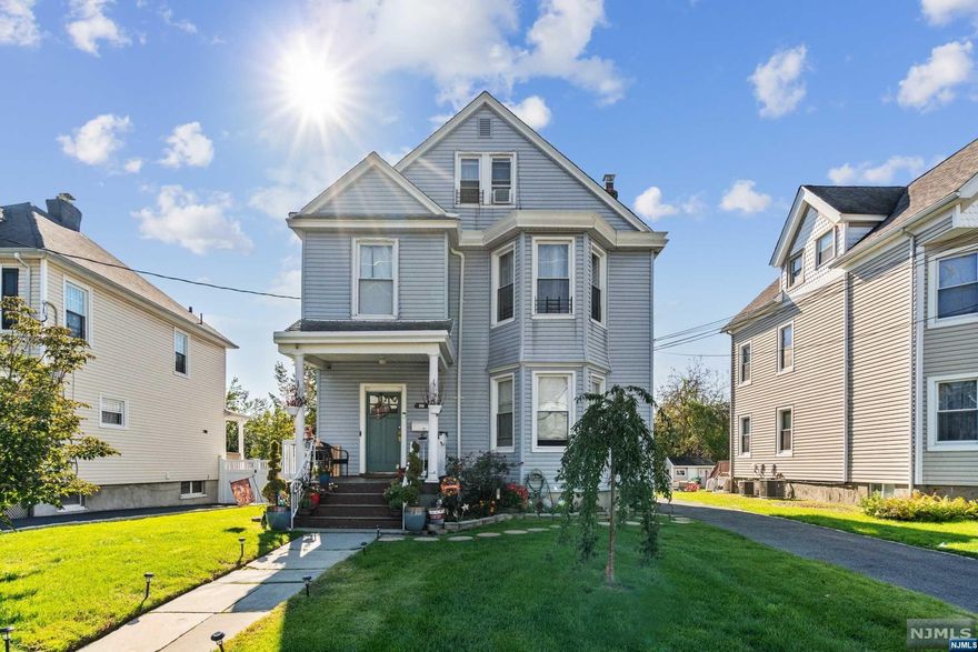 Welcome to our newest two-family listing in Bloomfield, NJ. It features the following: 1st floor has a large living room area with an unused fireplace, a Dining room area, one bedroom, an eat-in kitchen with a walking pantry, and a full bath. 2nd floor is a duplex, it has a large living room area, dining room area, kitchen, a full bath, two bedrooms medium sized and small for a nursery, on the attic has two more bedrooms. It also has an unfinished basement, separate electricity, one water heater and furnace, a large backyard, a detached garage for 2 cars, and a large blacktop driveway that holds up to 5 more cars. The property will be delivered fully vacant. Don't miss the chance to invest in this property.