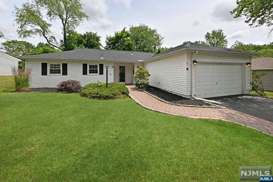 One Floor Living! Amazing opportunity to own and move right into this updated ranch style home!! Tile entry foyer leads to the Kitchen w/stainless steel appliances and spacious dining area. Large and bright formal dining room opens to the living room with French slider to spacious deck which overlooks the deep, private yard. 3 spacious bedrooms and updated tile full bath with glass enclosed shower. 1 Car Garage with utility and laundry area. Wonderful quiet cul-de-sac yet close to shops, schools, worship, transportation and highways! Bring your buyers and investors, great rental property.