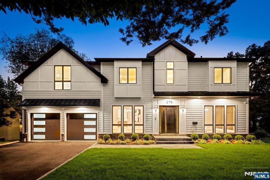 Introducing 275 Wedgewood Drive- a stunning new construction, new foundation luxury residence on the desirable East-side of Paramus. Offering 6 bedrooms, 5 full & 1 half baths across approx. 6,300+ sf of beautifully finished living space. The grand great room features soaring ceilings with floor-to-ceiling sundrenched windows and a dramatic fireplace. A chefâ€™s dream kitchen boasts a Wolf oven, Sub-Zero fridge, wine fridge, designer finishes, and an oversized island perfect for entertaining, opening to a deck with a sprawling backyard. The luxe primary suite includes a spa-like bathroom and two custom walk-in closets. The walk-out lower level impresses with a gym, movie theater, large rec area w fireplace & entertaining bar, full bath, and an additional room, perfect as a guest suite or office. Located in one of Bergen Countyâ€™s most sought-after townsâ€”known for its top schools, parks, shopping, and proximity to NYC. Modern luxury meets ultimate convenience!