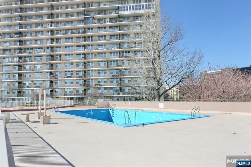 Beautiful Sunsets from this two bedroom apartment in a luxury hi-rise building converted from a one bedroom, modern kitchen living room, terrace, 2 bedrooms and a large terrace. the building has a gym, swimming pool 24 hr door person public transportation in front of the building .Owner has a new jersey real estate license.