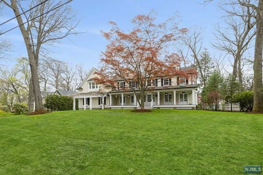 Stunning custom built CH colonial on one of Haworth's most sought-after streets. This warm & inviting home features on the 1st Fl: Classic front porch w/skylts; EF; DR; Gourmet kit. w/island; spectacular 42 ft. FamilyRm w/fpl; .5 Bath; mudroom; 3-car garage. 2nd Fl: BR/Bath; 2 BR/Bath; Luxurious Master Ste w/WICs, Bath & balcony overlooking private yard; Office/Nursery. Lower Level: sun-filled 42' familyrm w/fpl; office; .5 bath; laundry rm. Blue stone patio; large yard w/room for pool; Radiant heated 1st fl; multi-zone heating/CA; audio, security, irrigations systems; gorgeous millwork, mouldings, custom cabinetry & architectural detail. Haworth is home to 2 private golf & country clubs, 3 mile reservoir nature trail & top-rated K-8 school & Northern Valley HS. 2 miles to Closter's new shopping-restaurant plaza w/Whole Foods, Home Goods, Lululemon & more. 12 miles to GW Bridge. The NY Times recently called Haworth "the quintessential small town and postcard pretty". Come visit!