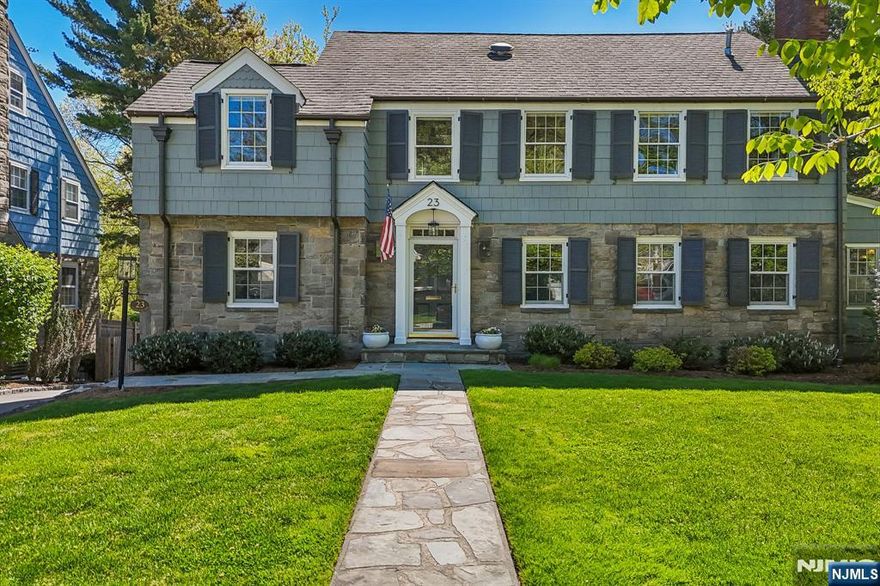 Your dream home awaits with the natural beauty of Yantacaw Brook Park as your private backyard backdrop. This exceptional Montclair Colonial has been masterfully updated with luxurious finishes and impeccable attention to detail, offering the perfect balance of timeless character and modern sophistication. Designed for seamless indoor/outdoor entertaining, the showstopping gourmet kitchen features a Thermador 48" range, indoor grill, built-in coffee bar, dual sinks, two oversized islands with rare Brazilian quartz countertops, and a charming Dutch door opening to the outdoors. Original architectural details blend beautifully with contemporary upgrades throughout. Retreat to the stunning primary suite with vaulted ceilings, a spa-inspired bath with standing soaking tub, and an extraordinary custom dressing room complete with an African marble island. The fully renovated walkout lower level includes a dog shower for added convenience.Major upgrades include new HVAC, plumbing, main sewer line, and more. Outside, enjoy a fenced backyard with direct access to Yantacaw Brook Park, hardwired surround sound, and an expansive Wolf deck with dry-deck carport below, and seasonal views of NYC. A rare opportunity in a premier location within steps to shopping, dining and NYC transportation. This is Upper Montclair living at its best, simply unpack and enjoy!