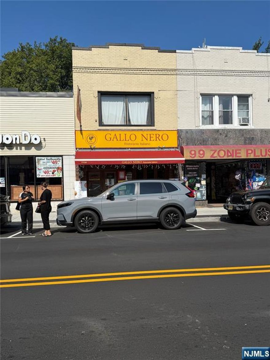 Amazing opportunity to own a versatile commercial property on bustling Bergenline Ave!. The first floor features a fully functional restaurant, while the second floor includes a three -bedroom apartment. Perfect for running your own restaurant, professional offices, or retail business. The apartment lease is valid through October 30, 2025. Please note: the restaurant and equipment are included in the sale. Bonus: extra storage space available in the basement.