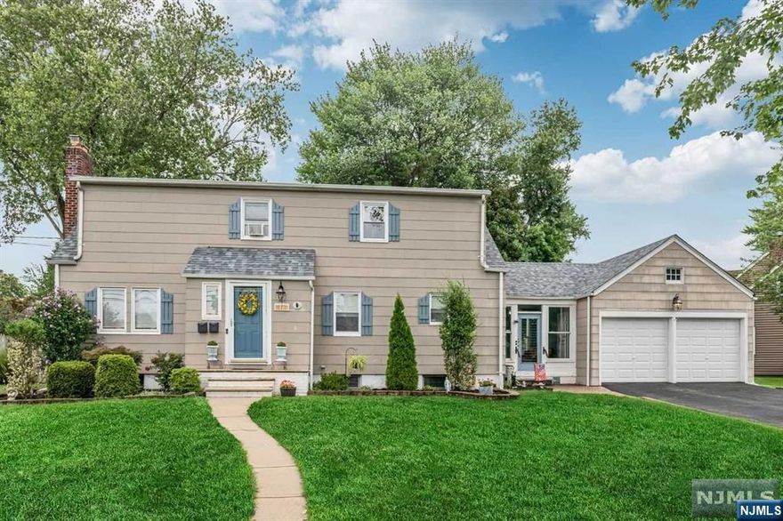 Welcome to Dumont! What a fantastic investment opportunity! The first floor unit has a spacious living room with fireplace, gleaming hardwood floors, flows into the dining room and into the kitchen. There are two bedrooms and one full bath which complete the first floor. The basement is partially finished with a family room, half bath, utility/laundry room and lots of storage. The enclosed breezeway leads to the second unit upstairs which has a spacious living room, wood floors throughout, large eat in kitchen, 2 bedrooms and full bathroom with laundry. Breezeway also leads to the two car garage. Great yard. Live on the first floor and rent the second to help pay your mortgage! This won't last, close to all!