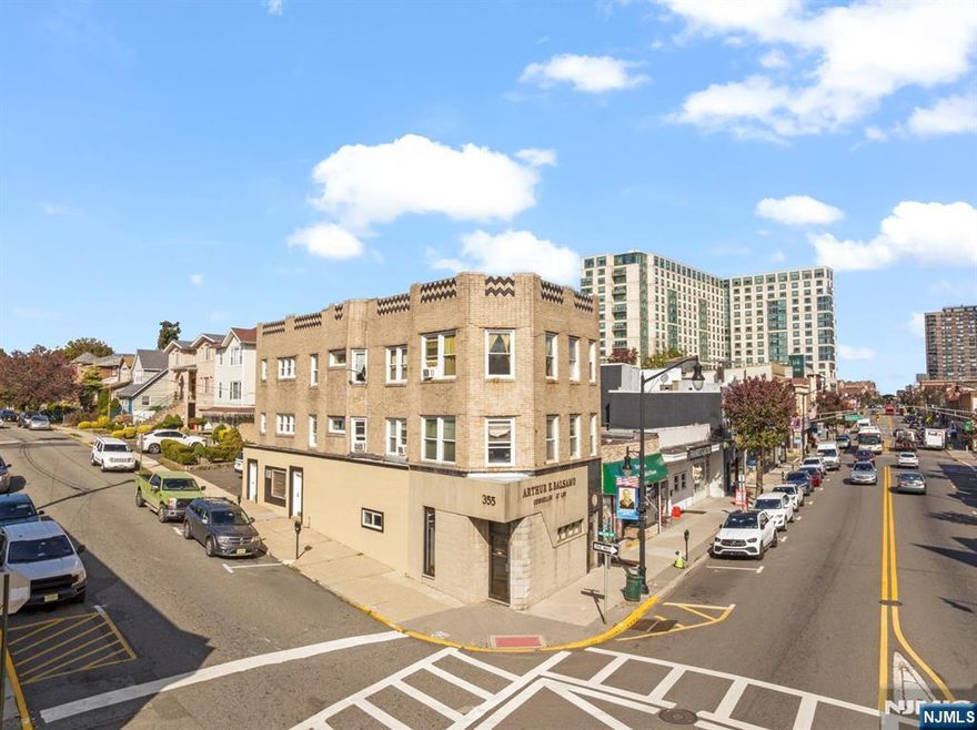 This a rare opportunity to own the pinnacle of a great location. Situated at the cross walk, in the center of downtown Cliffside Park, lies this great 100x26"ft lot. This choice property was last sold in 1976! An "Art deco" style building faces east & has southern exposure, along the entire side, lots of sunlight. Mixed use with Professional offices on 1st two floors and 2 renovated apts. on the top floor w/separate entrances for residential. The property comes with 3 parking spaces, 4 boilers, 6 separate electric meters. The building has a new roof, and the two rental units were renovated, approx 3 years ago. The decommissioned oil tank is still in the ground & the owner has the accompanying documents. Building is being sold "as is".