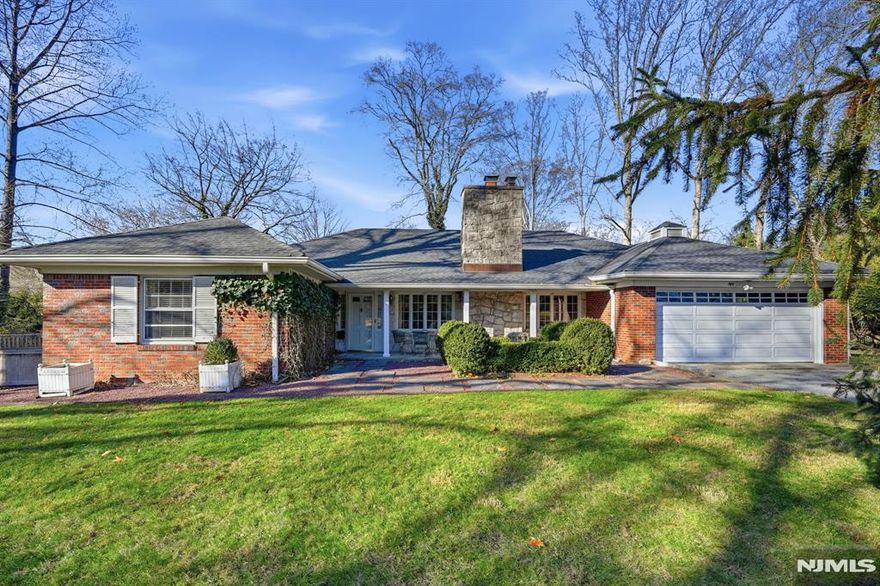 This gorgeous and unique custom brick ranch offers the perfect one floor lifestyle you've been looking for! Bright center hall welcomes you to the luxury of the open floor plan featuring living room with crackling fireplace, formal dining room, family room with fireplace, wonderful sunny updated chef's country kitchen featuring tons of cabinets and counter space. The French doors off the kitchen lead you to your private patio and gardens in fenced backyard. Private primary bedroom suite includes beautiful updated bathroom and 2 additional generous bedrooms share the updated main bath. As a bonus there is a sprawling full finished basement and 2 car garage. All set in one of Park Ridge's top neighborhoods.