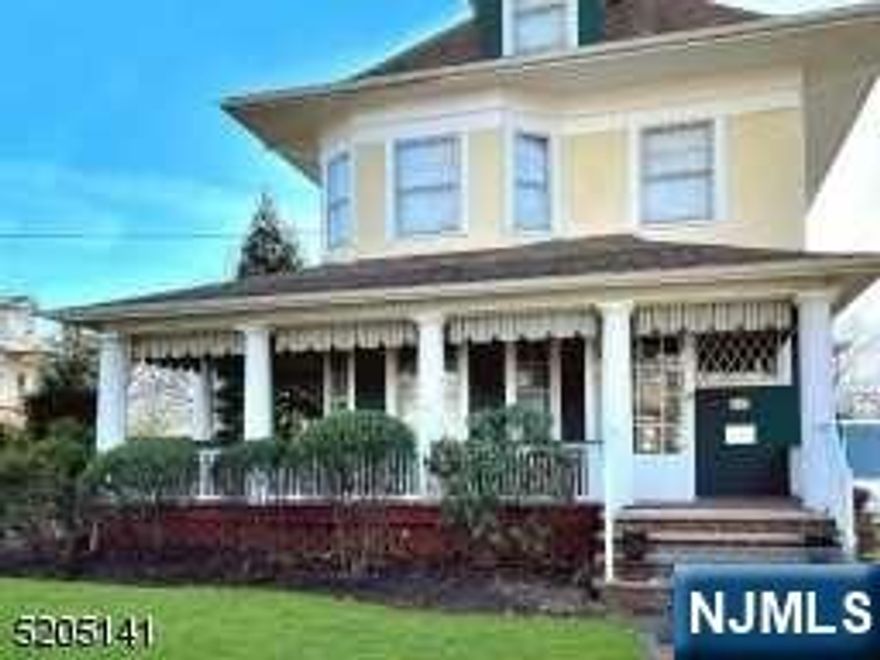 Welcome to this stunning home situated on a corner lot in Newark's Historic Forest Hill section. It's everything you're looking for and more. This historic 5 bedrooms, 3 full and 2 half baths is showcased by a well-manicured lawn and wrap-around porch. The delights continue as you walk through the front door and notice the enchanting original details like the chestnut woodwork, stunning beamed ceilings, intricately inlaid parquet floors and stained glass windows.The gourmet kitchen is a true home chef's dream featuring lots of storage space, custom cherry cabinetry, butler's pantry, granite counters, radiant flooring, tin ceiling, center island with prep sink and a 6 burner chef's range with a grill and double oven. The oversized primary boasts an expansive walk-through closet, luxury bath with handmade tiles, heated flooring and jetted tub. The 2 other full baths feature double shower, steam room and an original clawfoot soaking tub. Ideally located with easy access to NYC