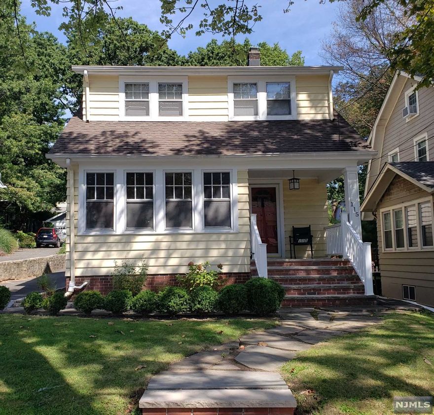 his home is exactly what you seek here in Maplewood. This well maintained home has retained all its original charm. It is located on a quiet, tree lined street close to all Maplewood has to offer. As you enter the home, you see that all the original features have been preserved to appreciate, including the Chestnut trim, inlaid floors, French doors & pocket door, fireplace & stained glass windows. The updated kitchen has granite countertops, plenty of storage & a convenient old-world style Butlers Pantry w/ powder room close by. Den is a perfect office. Upstairs, find spacious bedrooms & a cedar closet. There is a large deck off the formal Dining Room overlooking the deep private yard & 2 car garage. Updated electric panel. You will see the possibilities in both the walk up attic & the full basement.