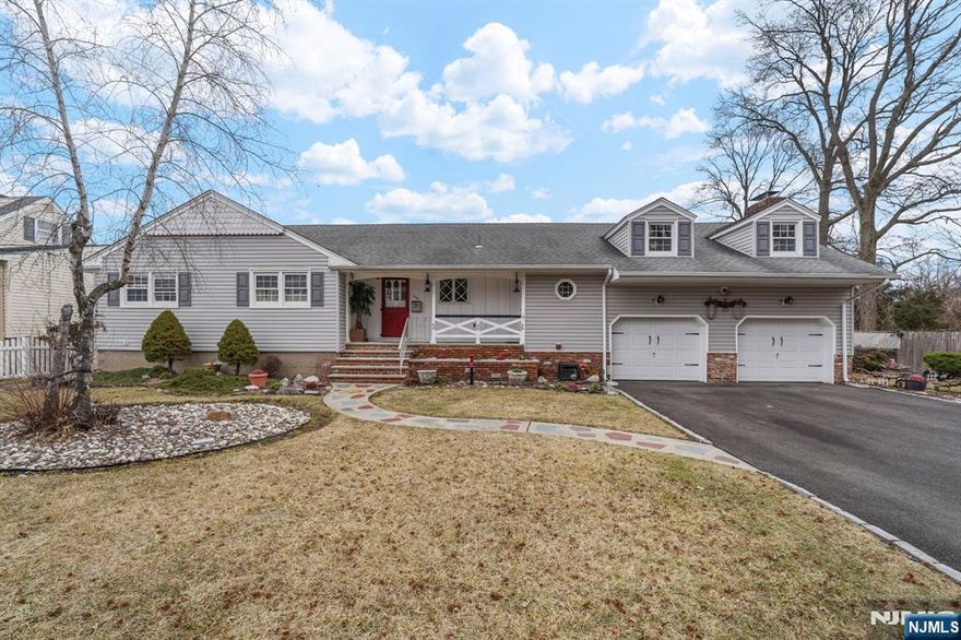 Nestled in a sought-after Saddle Brook neighborhood, this beautifully updated 3-bed, 2-bath ranch is the home youâ€™ve been waiting for! Set on a quiet, picturesque lot, this lovingly maintained property boasts fantastic curb appeal. Step inside to brand-new flooring and a warm, inviting atmosphere. The elegant dining room features decorative molding and hardwood floors, flowing into a bright sunken living room. The updated kitchen exudes rustic charm with exposed beams, ample cabinetry, and a cozy dinette. Down the hall, a refreshed bath and three generous bedrooms await, including a spacious primary suite with a private bath and accessible stall shower. Above the oversized 3-car garage, a finished rec room with a dry bar, sitting area, and wood-burning stove is perfect for entertaining. Enjoy a fenced-in backyard with a patio and sun porch. Bonus: a full basement, modern updates, and an extra toilet in the garage. A commuterâ€™s dreamâ€”donâ€™t miss this opportunity!