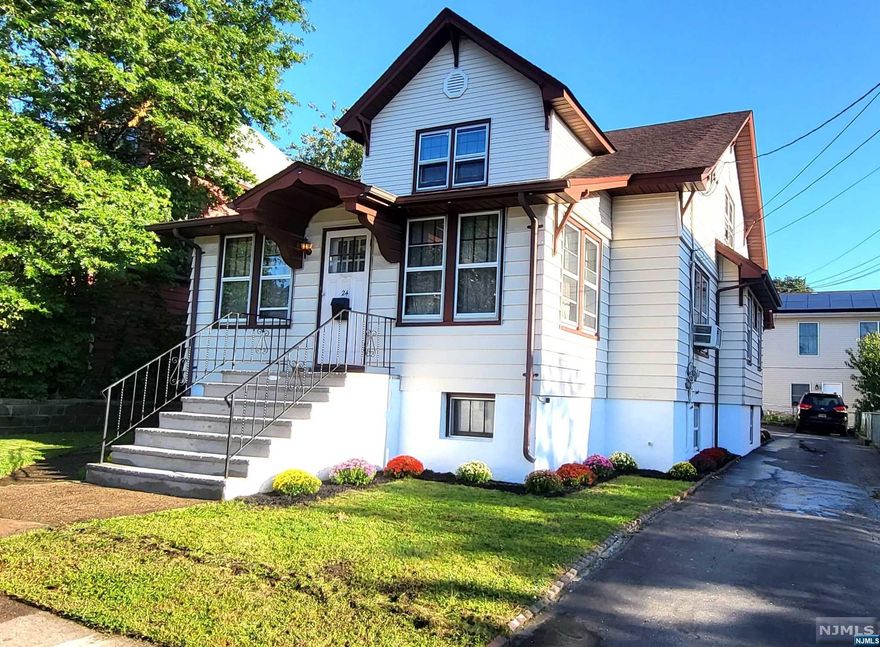 There are 6 bedrooms and 2.5 bathrooms in this Two-Family house. Over 4000 square feet are used as living space altogether. Public transportation and a school are both conveniently located. Complete renovation of the apartment on the second floor includes new floors, granite countertops with backsplashes, and a new 6-foot vanity with granite top. Two units with separate entrances and separate utilities. The roof was installed in 2008 with a 25-year warranty. All sidings are aluminum. Large full-size basement with over 9 feet ceiling height and over 1200 square feet, lots of storage places. Washer Dryer in basement small bathroom in basement one bedroom in basement with two walking closets. Two separate heating units and hot water tanks for both floors. Large size two car garage with lots of storage shelves.