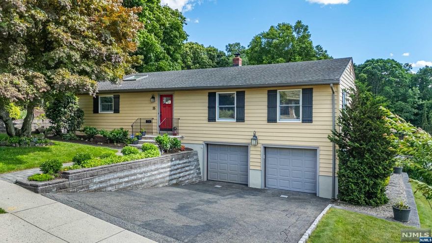 Come home to the comfort and tranquility of this renovated mid-century modern ranch perched on Garrett Mountain overlooking the magnificent cloud-swept blue skies and breathtaking sunsets of Woodland Park. Your dream home is here and located in the most picturesque setting with priceless spectacular views. Offering easy and convenient one-level living at it's best, this meticulously updated open-concept spacious home has 3 bedrooms, 2 full baths. Be prepared to fall in love with the heart of the home, an oversized cook's kitchen with stainless steel appliances, with ample cabinetry and storage. Chic, sophisticated, or casual style, enjoy indoor or outdoor entertaining with friends and loved ones. The backyard is deep and ready for play or tending to the vegetable and flower garden. The bright and sunny primary bedroom accommodates a king-sized bed and there are 2 additional spacious bedrooms.