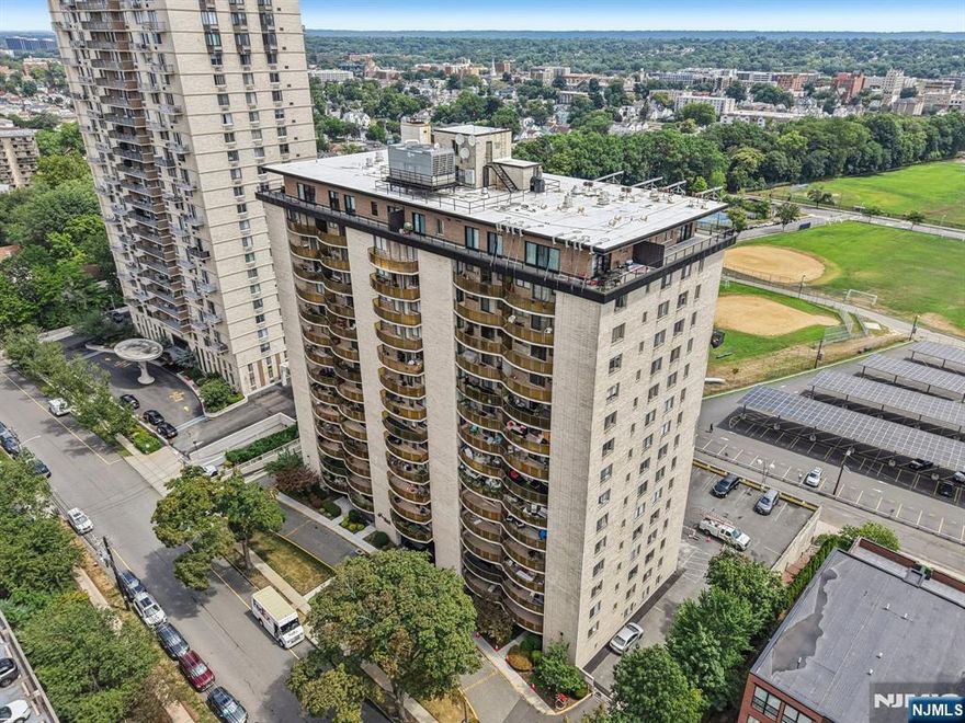 Step into this spacious 1-bedroom home and enjoy the comfort, convenience, and lifestyle this high-rise community offers. The open living and dining area features beautiful hardwood floors and large windows that fill the space with natural light, plus sliding doors that lead to your private balcony, perfect for fresh air and outdoor relaxation. The kitchen offers plenty of cabinetry, stainless steel appliances. The bedroom is generously sized with great natural light, providing a peaceful retreat to unwind. This full-service building offers 24-hour security, on-site staff, indoor garage parking, and a prime Bergen County location close to shopping, dining, schools, parks, and express NYC transportation. All utilities are included in rent, making budgeting simple and stress-free.