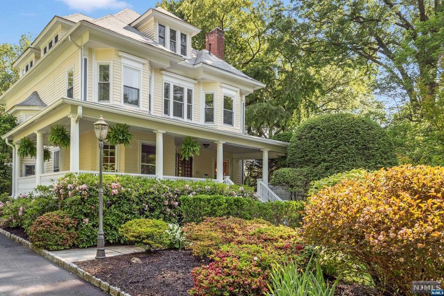 109 Clarewill Avenue is truly Montclair at its finest. A unique opportunity awaits to own this magnificent home situated on one of Upper Montclair's most desirable and favored side streets. This home emanates a remarkable energy, characterized by its understated elegance and tranquil ambiance. Natural light gracefully permeates the inviting floor plan, fostering a bright and airy atmosphere. The heart of home is the kitchen with an amazing island and adjacent family room, both with radiant floor heating and overlooking the secluded, lush backyard. The unrivaled private outdoor living space is a haven for relaxation and entertainment, boasting a coveted wrap-around front porch and a rear deck. Classic charm harmoniously blends with contemporary convenience throughout the home, showcased by impressive original mouldings, woodwork and lofty ceilings all enhanced by multi-zoned central air, radiant floor heating and newer windows. A leisurely stroll to the best that Montclair has to o