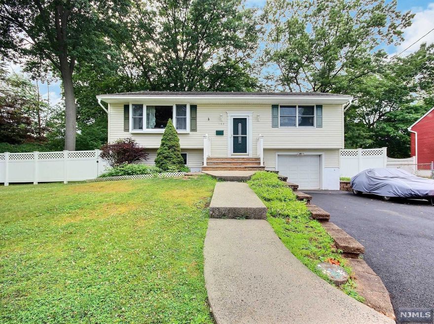 HIGH AND BEST by Noon, Wednesday June 27th. Welcome to this Immaculate 3 Bedroom, 2 Full Bath Updated Ranch on a dead end street. Enter the sun-lit Living Room with large bay window which opens to the Banquet size Dining Room with door leading to a large deck overlooking the gorgeous yard. Updated Modern-Eat-in-Kitchen with stainless steel appliances and pantry. Large Primary Bedroom with 2 spacious closets. Two additional large Bedrooms with Updated Full Bath. Walk-out lower level with large Family Room and recessed lighting, Updated Full Bath with stand up shower, Laundry and lots of storage. Attached 1-car garage and driveway that can fit 4 cars. Hardwood floors, central air conditioning, security system, 200 Amp., all weather Bose outdoor speakers. Beautiful fenced in backyard perfect for entertaining with firepit and shed. Here is your chance to get into one of Bergen County's amazing towns.