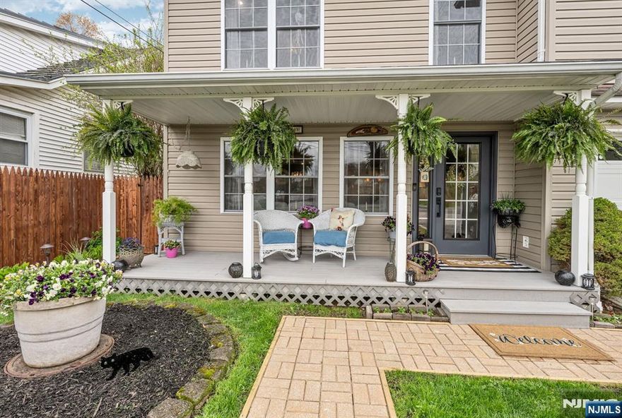 Welcome to this stunning, one-of-a kind, fully renovated 3BR Colonial offering picturesque year-round lake views directly across from Cozy Lake. Starting with the beautiful open front porch overlooking the lake, this home blends modern design with exceptional craftsmanship throughout, boasting beam ceilings, luxury vinyl plank floors, & an open, airy floor plan that feels straight out of an Instagram dream. The gorgeous kitchen is a true centerpiece, complete with butcher block counters, wood ceiling, new cabinetry, custom hood vent, instant-hot and a charming built-in breakfast nook with hidden storage, plus a beautifully detailed butler's pantry. Main level also offers a spacious living room, inviting family room with SGD walkout, full bath, and stylish first-floor laundry. Step outside to a private, fully fenced backyard that feels like an English garden, showcasing a patio with 2 gazebos, a workshop shed, & a second shed styled as a tiki bar, perfect for entertaining. Upstairs features 3 large bedrooms & a large office. Main bath offers a spa-like experience with cathedral ceiling, jetted tub & walk-in shower. Expansive primary suite offers lake views, walk-in closet, full bath & walk-up attic. A truly special home inside and out! With optional lake membership, enjoy access to beach, boating, & a warm, close-knit community. Newer windows, recessed lights, ceiling fans, generator hookup, new boiler. Come experience it for yourself. Close to 23/15 & shopping.