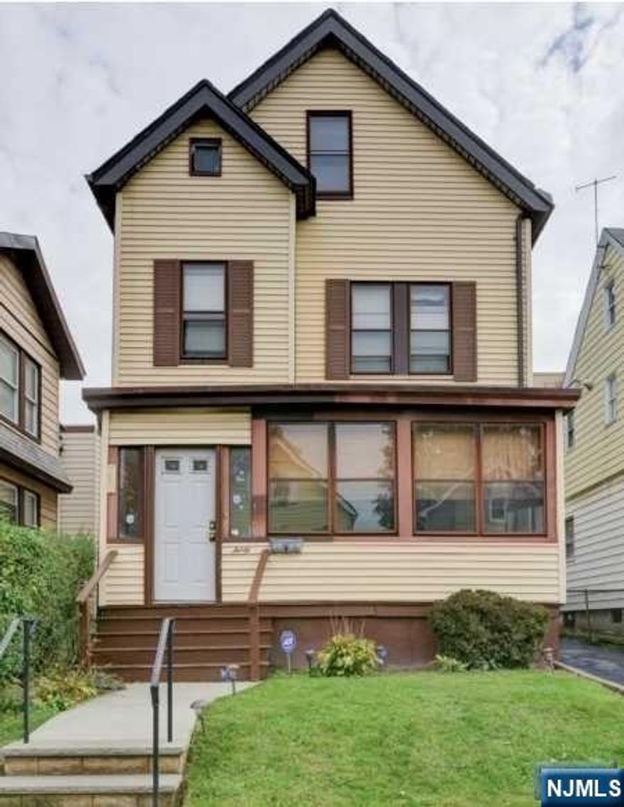 Lovely home offers spacious 4 bedrooms, 1 bathroom, living room, dining room, bonus nursery/office space, front porch, eat in kitchen, and includes an unfinished basement. Spacious 3rd floor with bedroom and plenty of storage space. Driveway for off-street parking.