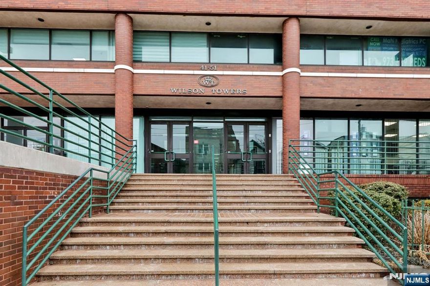 WELCOME TO WILSON TOWERS!!! This amazing, well-maintained condominium is conveniently located in the highly sought-after Ironbound section of Newark. Everything you need is just steps from your door, including the renowned Ironbound restaurants, Ferry Street shopping, vibrant nightlife, and local recreational parks, all while being close to major public transportation. This bright and inviting unit offers abundant natural light and features a comfortable living room with a sliding door leading to a private Balcony with a Western view. The home also includes a spacious bedroom with large closets, a full bathroom, and a convenient in-unit stackable laundry area. Beautiful Parquet wood floors throughout (with tile in the kitchen and bath), Central HVAC, and one indoor parking space. Donâ€™t miss this incredible opportunity to own a home in one of Newarkâ€™s most vibrant and thriving communities!