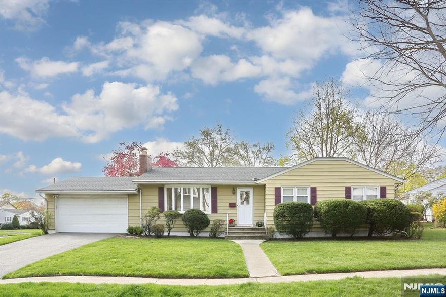 Great opportunity to live in Glen Rock! Rare to find well maintained Ranch Style Home in one of the best locations in town!!! Close to fields, schools and lovely parks... Entry Foyer welcomes you to a bright and sunny LR w/ FPL and DR area with cathedral ceilings and beautiful skylights. Nice Kitchen with tall cabinets, plenty of storage!! Pantry closet is a plus and there is enough space to add a breakfast table... from the kitchen you get access to a nice deck and private yard. To the right of the home you will find all 3 BR including a Primary BR suite w/Full bath, and a large Main Bath. Basement has a large finished open Rec Room, that offers endless possibilities... new floors, tall ceilings, full bath... Large storage and laundry area. Central Air, Central Vac, Hot air, baseboard heating... 2 Car Garage!!! Glen Rock is well known for its top rated schools, beautiful parks, nice downtown area, great town pool and easy commute to the city. Do not miss this lovely home!!!