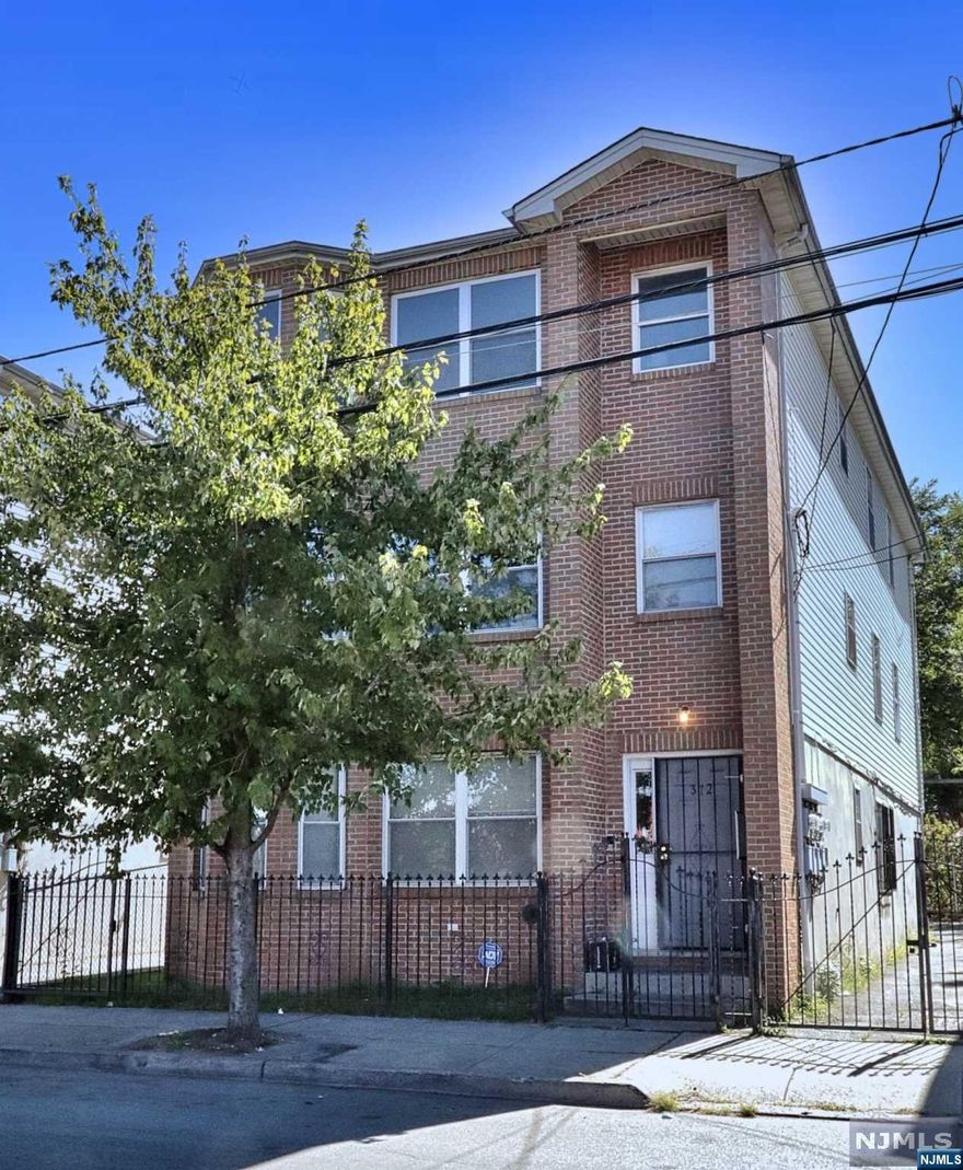 HUGE OPPORTUNITY to Live for FREE or enjoy STRONG positive cash flow from this oversized, new construction, 3 family home with built in fire sprinkler system. Located close to GSP, minutes from bus and rail to NYC, with 8 BR, 2 Master baths, beautiful hardwood floors, stainless steel appliances, central air, 2 car attached garage and off street parking in gated, fenced property.