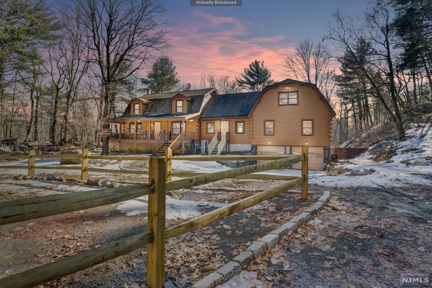 Nestled on the edge of Norvin Green State Forest is an amazing huge log home. The rocking chair porch welcomes you and the back deck overlooks the beautiful State Forest. The home has soaring ceilings, huge dining area, a master suite with a dressing area, a walk-in pantry and a huge game room. Six bedrooms 3.5 baths make this home for perfect a multi-generational home. One end of the home has a separate entrance, bath and 3 rooms which have the potential for a separate suite. There is a pellet stove, a wood burning stove and a brand new furnace and new oil tank. All offers in by 12 noon Thursday 2/17/22.