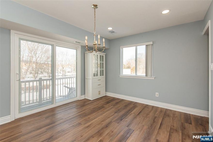 Welcome to this inviting 2-bedroom, 1.5-bathroom townhome located in the desirable community of The Meadows. Close to shopping, dining, and transportation, this home offers both convenience and comfort. The main level features a bright and open living space with laminate flooring throughout, a cozy gas fireplace, and sliders leading out to a balcony equipped with a gas line connection for a grill, ideal for relaxing or entertaining. The updated kitchen and powder room add modern style and function, and the home features a newly installed HVAC system. Updated flooring installed in 2024, WiFi-enabled smart switches, and recessed lighting. Upstairs, you'll find two spacious bedrooms, including a primary bedroom with ample closet space, along with a full bathroom. This home also offers central air, natural gas heating, and public utilities for easy, low-maintenance living. Community amenities include a pool and playground, bringing recreation right to your doorstep. A 1-car garage provides convenient parking and extra storage. With its unbeatable location, thoughtful layout, and valuable updates, this townhome offers a lifestyle you'll love. Don't miss your chance to call this home!