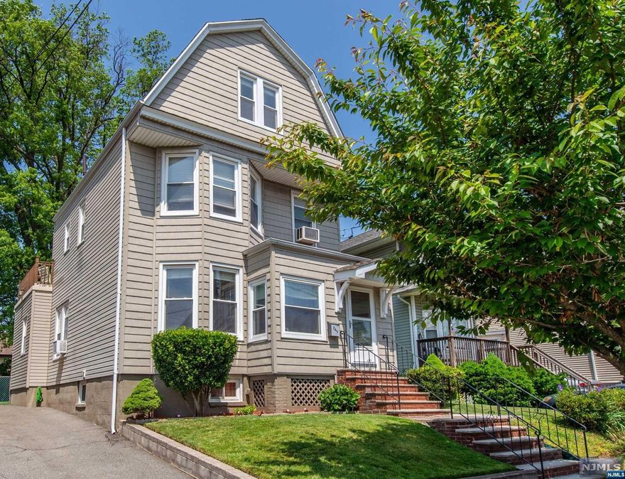 Welcome to your stunning 2 family home in Belleville, unlike any other!!! Easy access to NYC, parking, and yard with lush lawn/ flower garden. Classic first floor unit - 2 bedrooms, 1 bathroom, living room with eat in kitchen. The second floor boasts a gorgeous eat in kitchen, elegant dining room with door to balcony/deck area, pristine bathroom, and bright living room. The third floor includes 2 bedrooms with plenty of storage. Do not miss the spacious basement with new washing machine and dryer in laundry area. Belleville living at its finest with access to NYC light rail/bus, schools, stores, and restaurants!