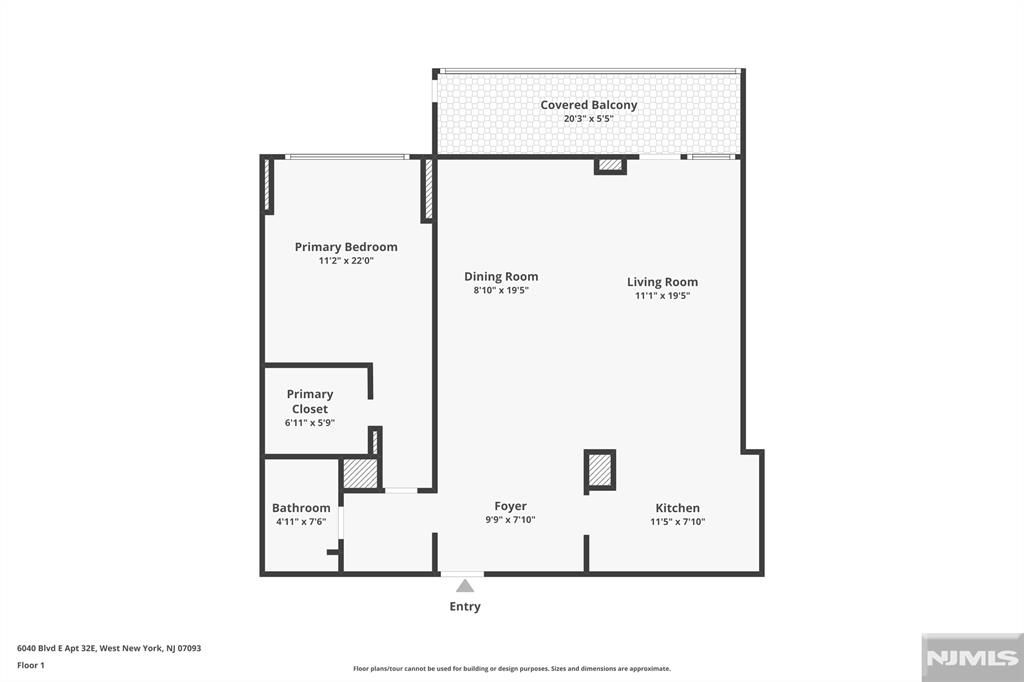 Photo of 6040 Boulevard East #32E, West New York, NJ 07093 (MLS # 25041267)