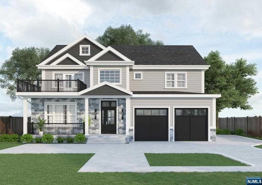 Quality craftsmanship and exquisite style describes this NEW CONSTRUCTION home situated on a private .35 acre lot w plenty of room for a pool. This 6 bedroom, 5.5 Bath home w approx. 4,800 sf of finished living space over 3 floors features 2 story foyer leading to a Formal Living Room w extensive Millwork, trim & custom tile throughout. Gorgeous hardwood floors lead to the expansive Kitchen & Family Room with fireplace with tile surround and sliders to patio. The Kitchen is complete with high-end stainless steel appliances, large center island with waterfall side, quartz counters, custom cabinetry, 1st floor en-suite for guests/office, powder room and mudroom. The 2nd floor is home to 4 bedrooms and 3 full bathrooms with one of the bedrooms being an en-suite. The Master bedroom is complete with custom finished walk-in closet and a spa-like bathroom with a soaking tub, stall shower and dual sinks and laundry. Full finished basement with Recreation room, Office and Full Bathroom.